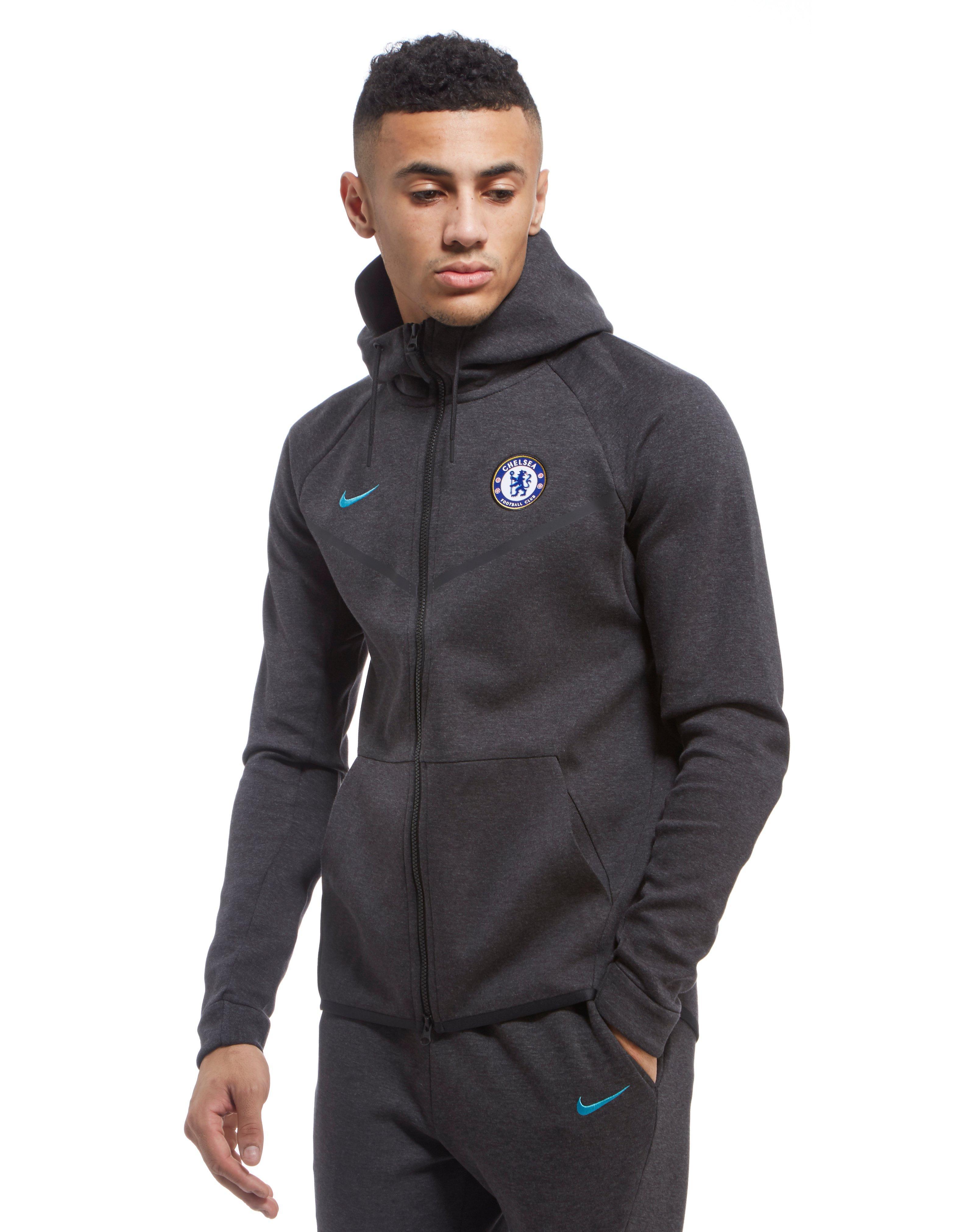 Lyst - Nike Chelsea Fc 2017 Tech Fleece Hoody in Black for Men