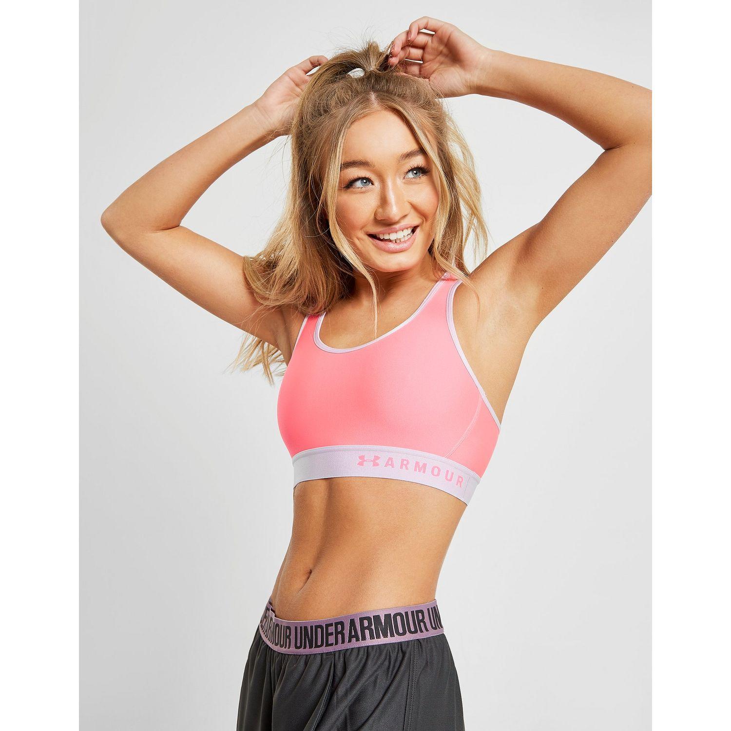Under Armour Armour Sports Bra in Pink - Lyst