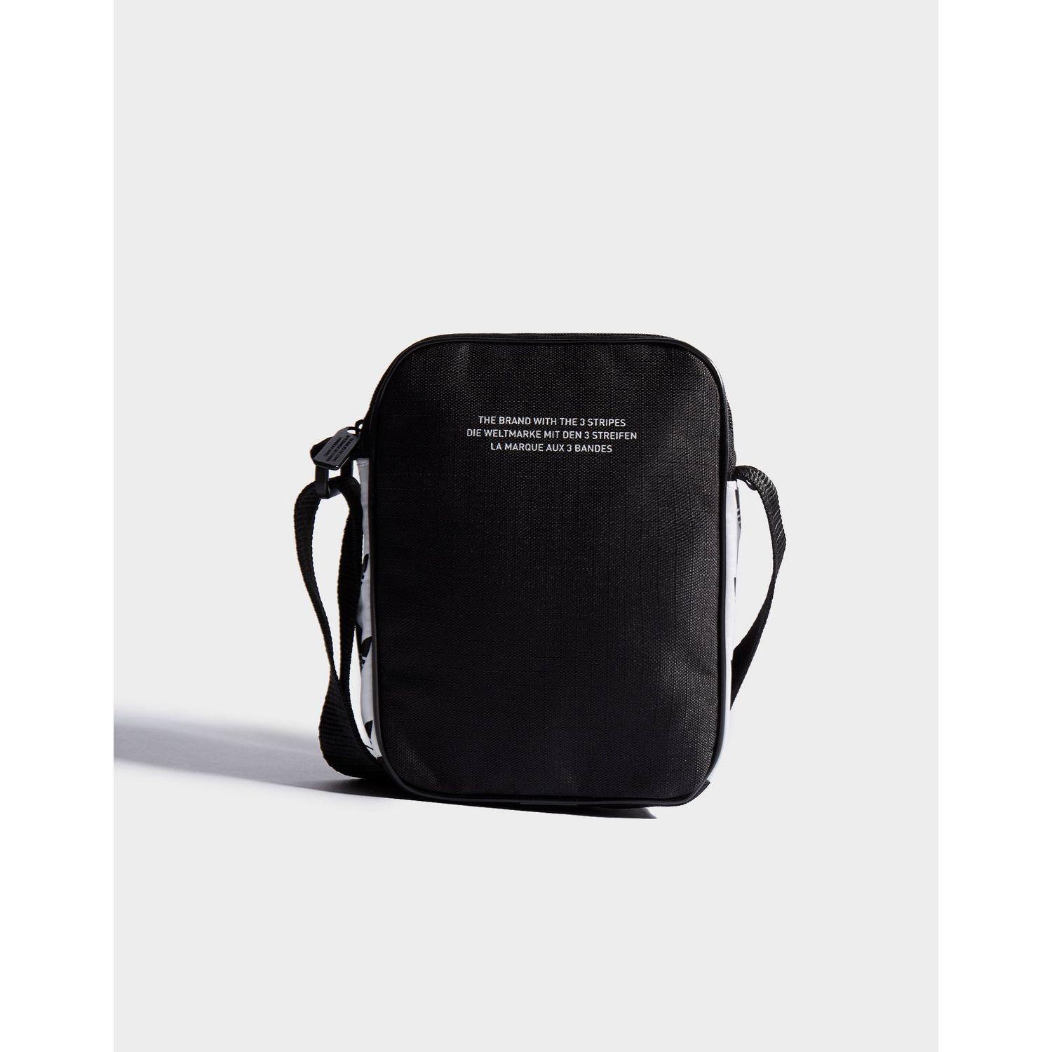 Adidas Originals Black Mini Tape Crossbody Bag Adidas Originals Black Mini Tape Crossbody Bag