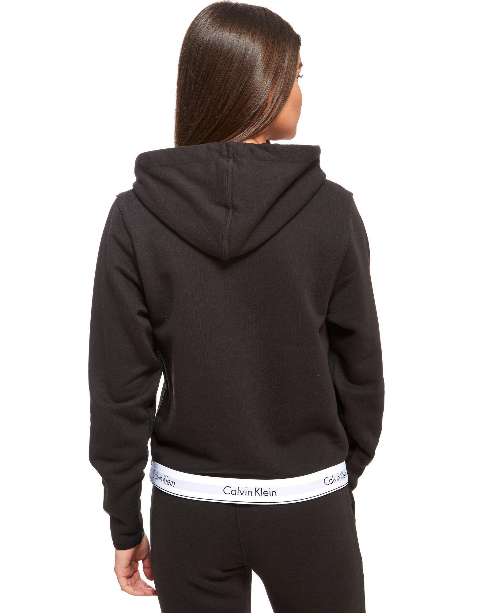 Lyst Calvin Klein Full Zip Hoody in Black