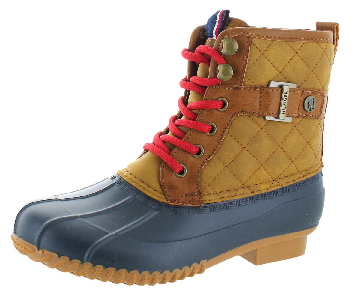 Lyst Tommy Hilfiger Womens Ravel 2 Quilted Ankle Winter Boots in Brown