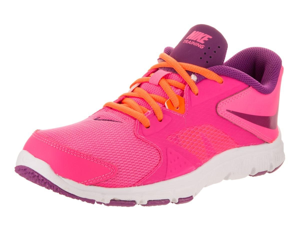 Lyst - Nike Kids Flex Supreme Tr 3 (gs/ps) Pnk Pw/bld Brry Ttl Orng White Training Shoe 4.5 Kids 