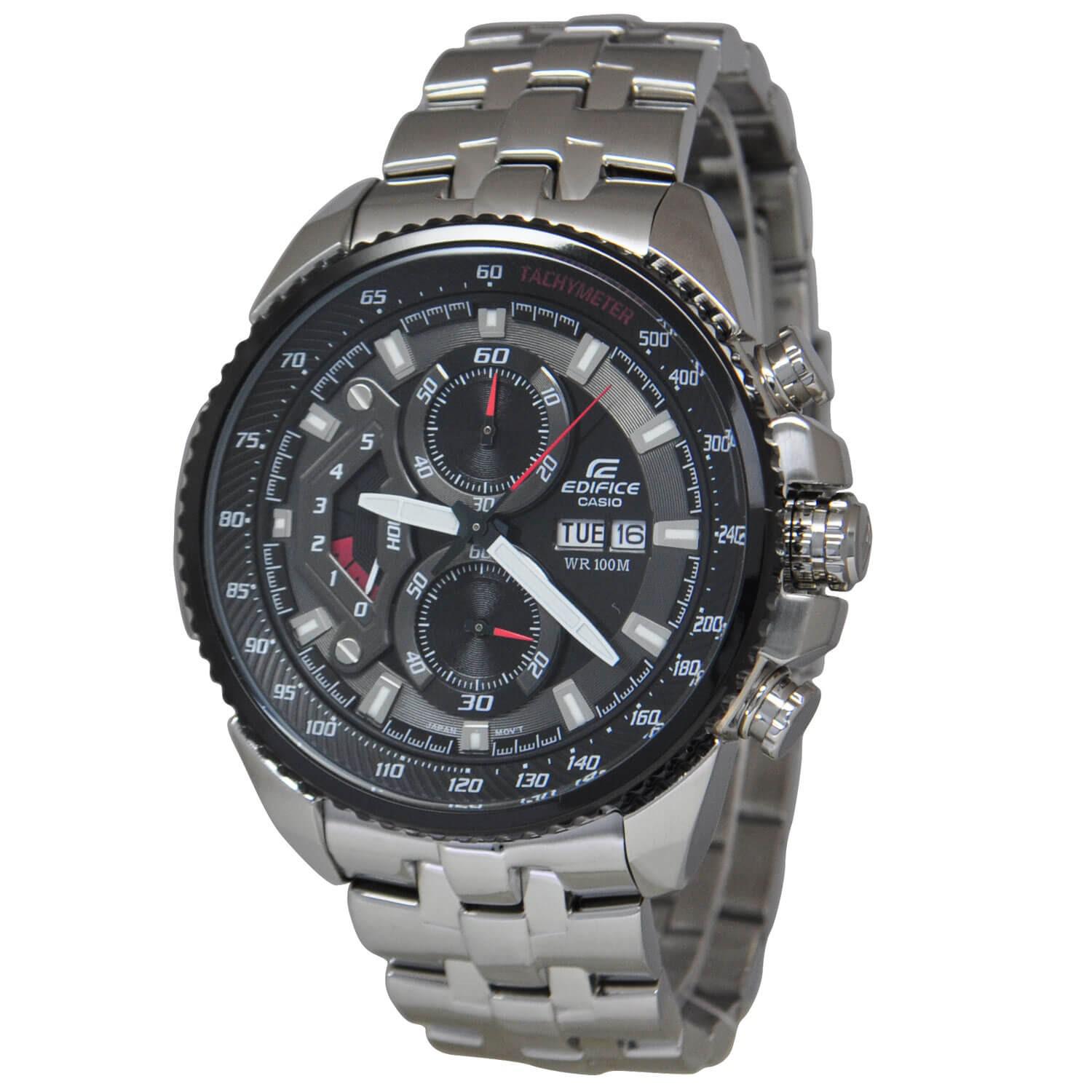 edifice g shock stainless steel dual time