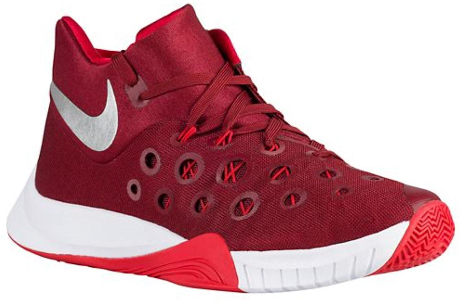 red nike basketball sneakers