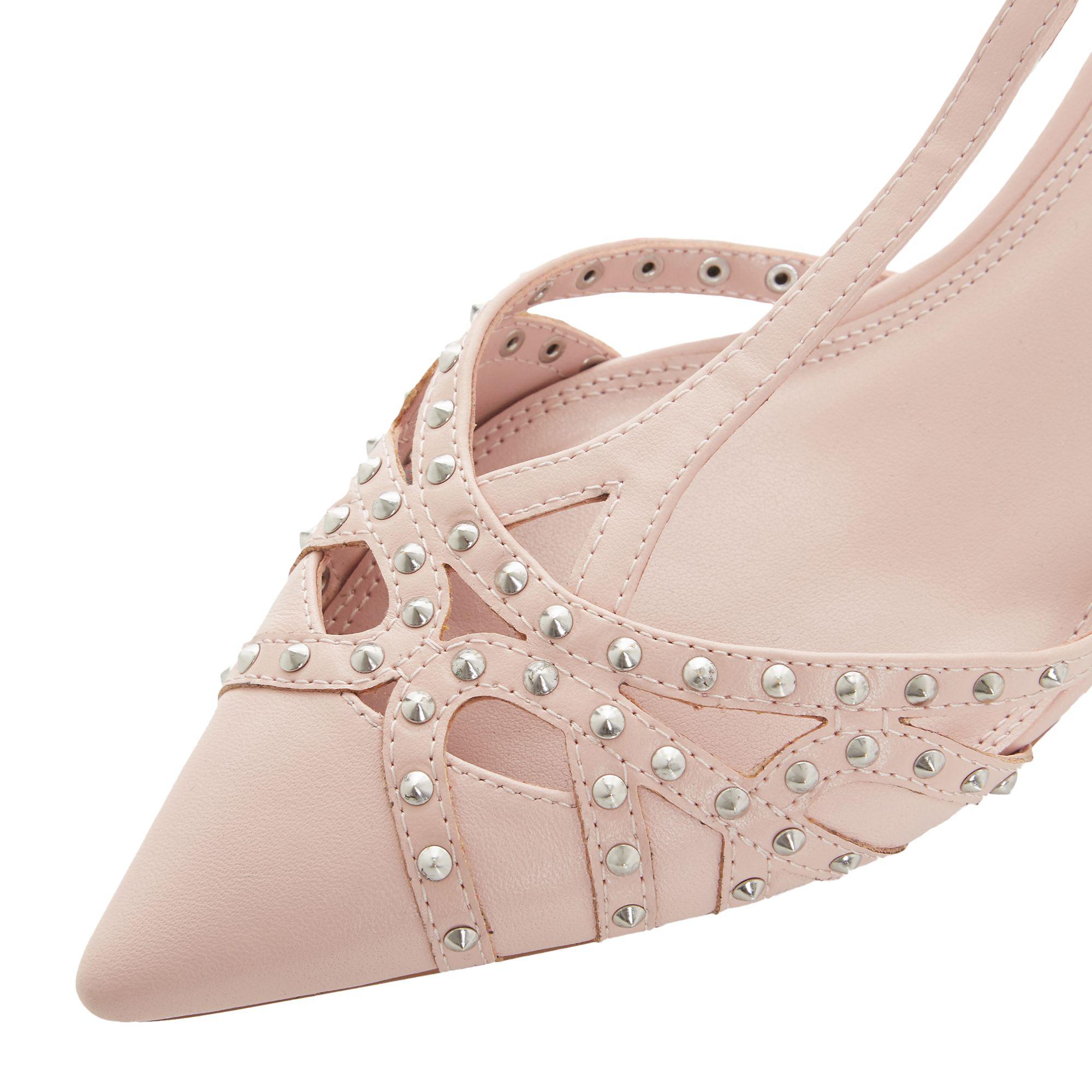 Dune Cahoot Kitten Heel Studded Court Shoes in Pink Lyst