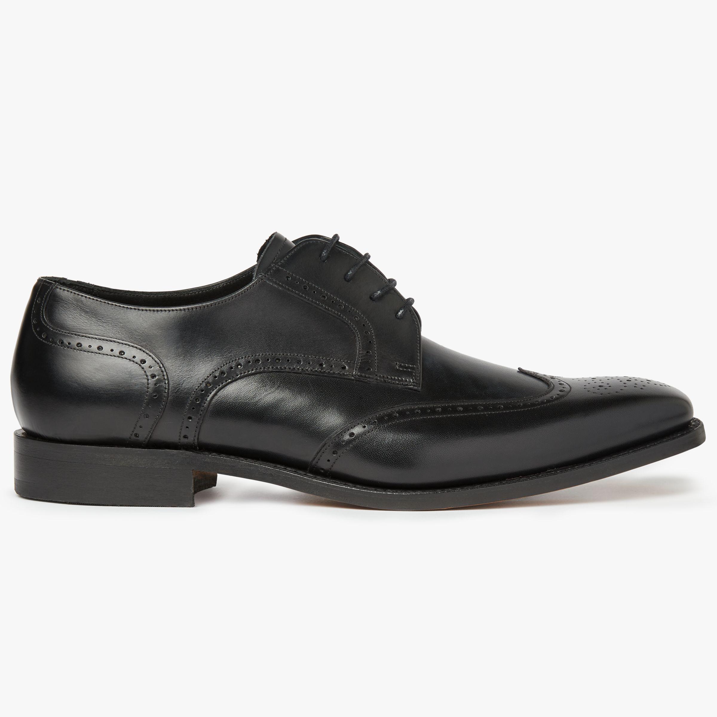 Barker Jordan Wingtip Leather Derby Shoes in Black for Men - Lyst