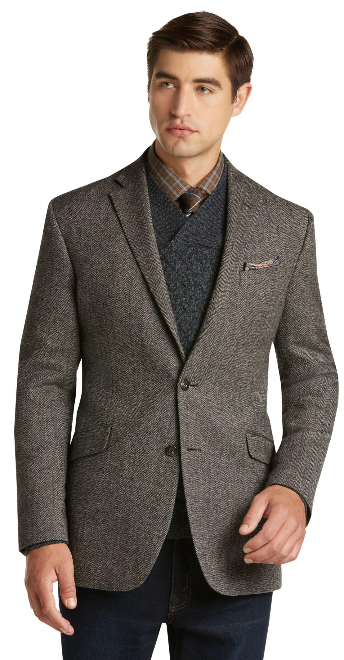 Lyst - Jos. A. Bank 1905 Collection Tailored Fit Herringbone Sportcoat ...