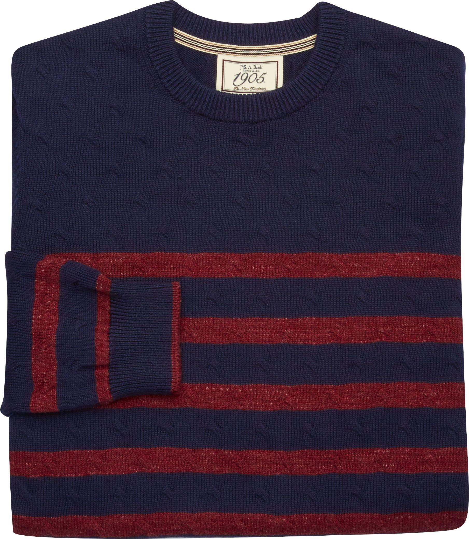 Lyst - Jos. A. Bank 1905 Collection Cotton Stripe Sweater Clearance in ...