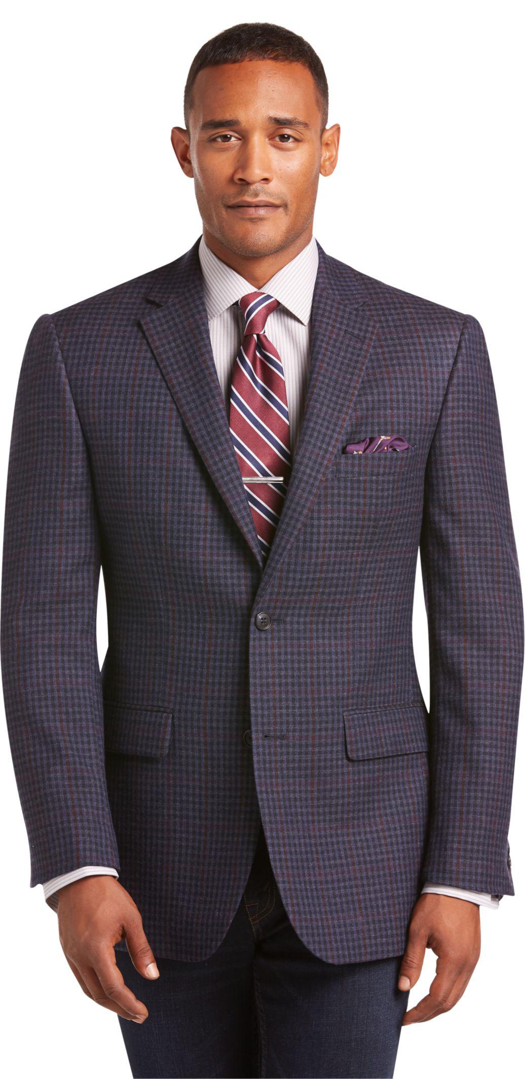 Lyst - Jos. A. Bank Traveler Collection Regal Fit Check Sportcoat ...