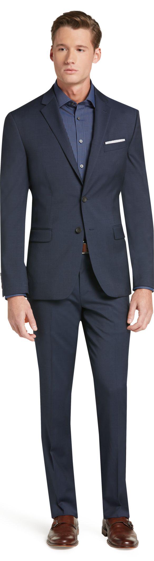 Lyst - Jos. A. Bank Travel Tech Slim Fit Suit Separate Jacket in Blue ...