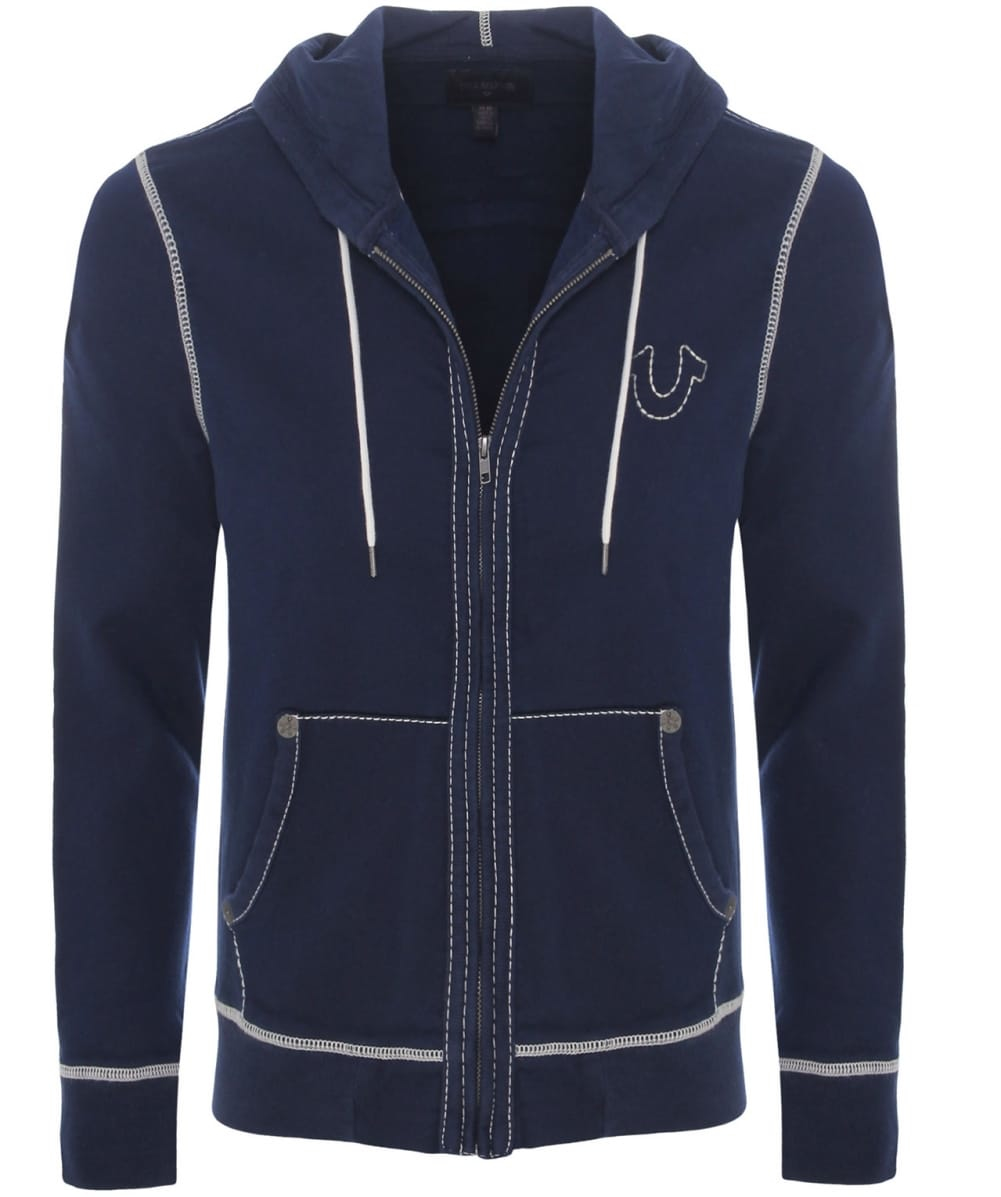 True religion Big T Stitch Hoodie in Blue for Men (Navy) Lyst