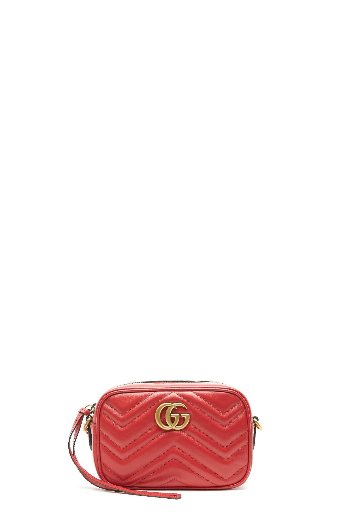 Lyst - Gucci &#39;gg Marmont 2.0&#39; Crossbody Bag in Red