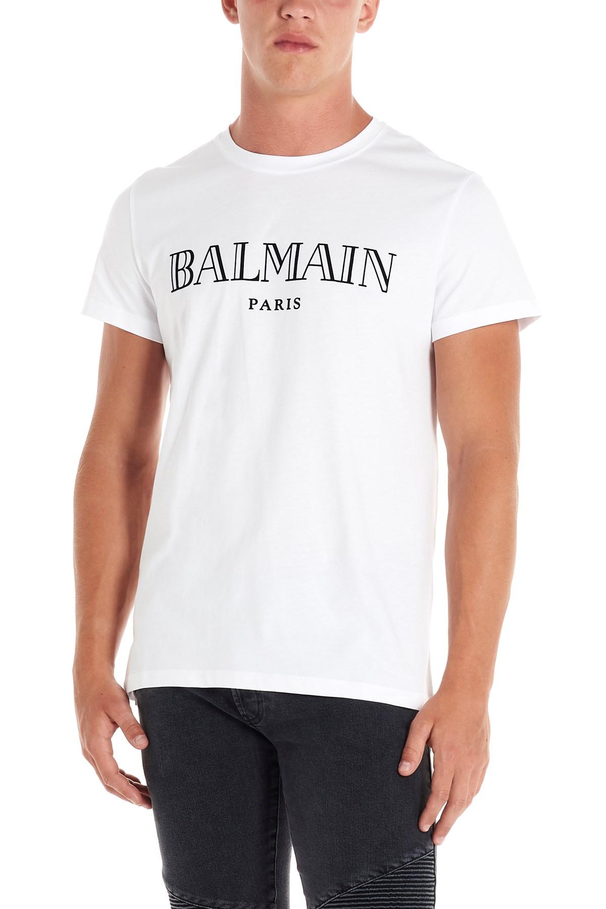 Balmain Cotton Sh11601i312 in White for Men - Save 55% - Lyst