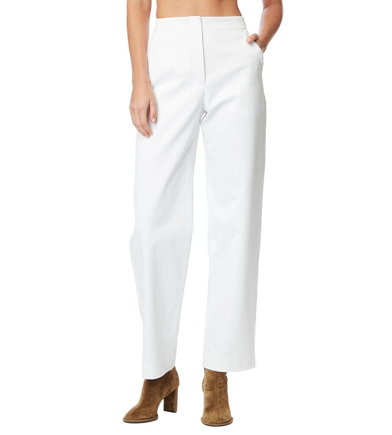 The Row Taylor White Cotton Pants - Lyst