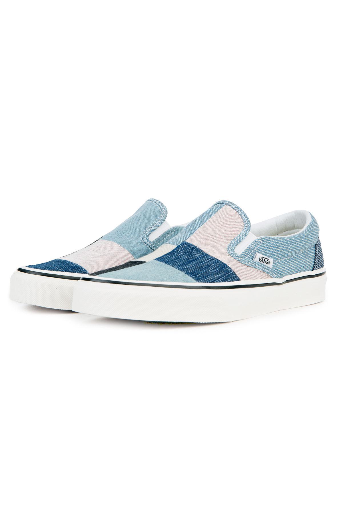 vans slip on patchwork denim