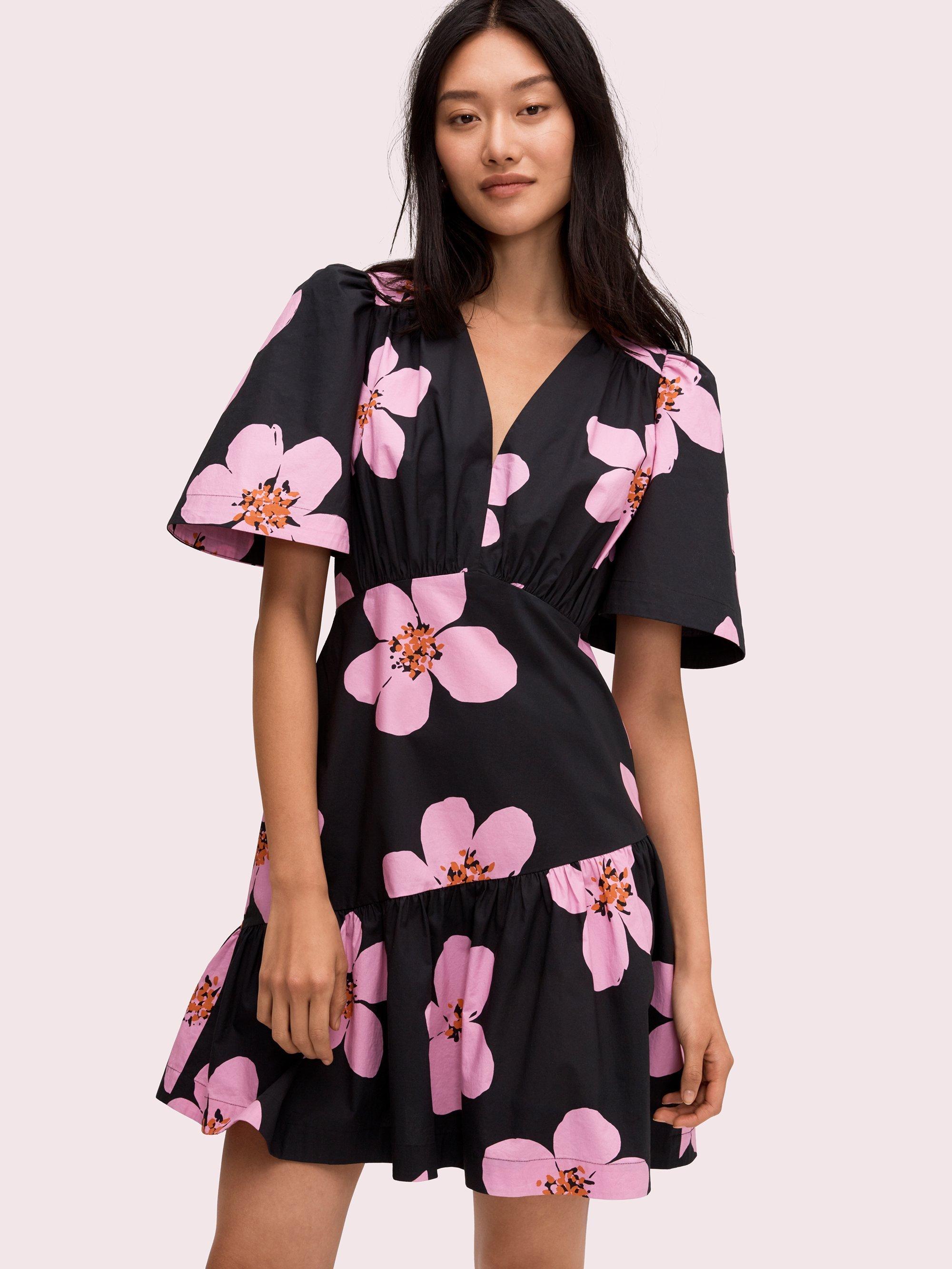 Kate Spade Grand Flora Mini Dress in Black Lyst
