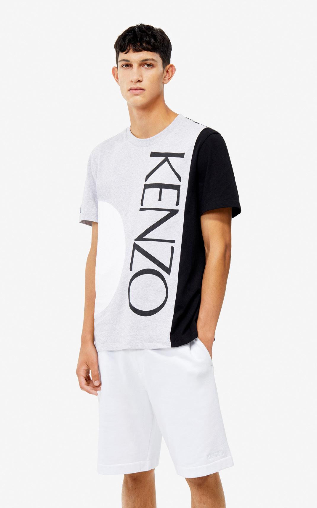KENZO Dual-fabric Shorts in White for Men - Lyst