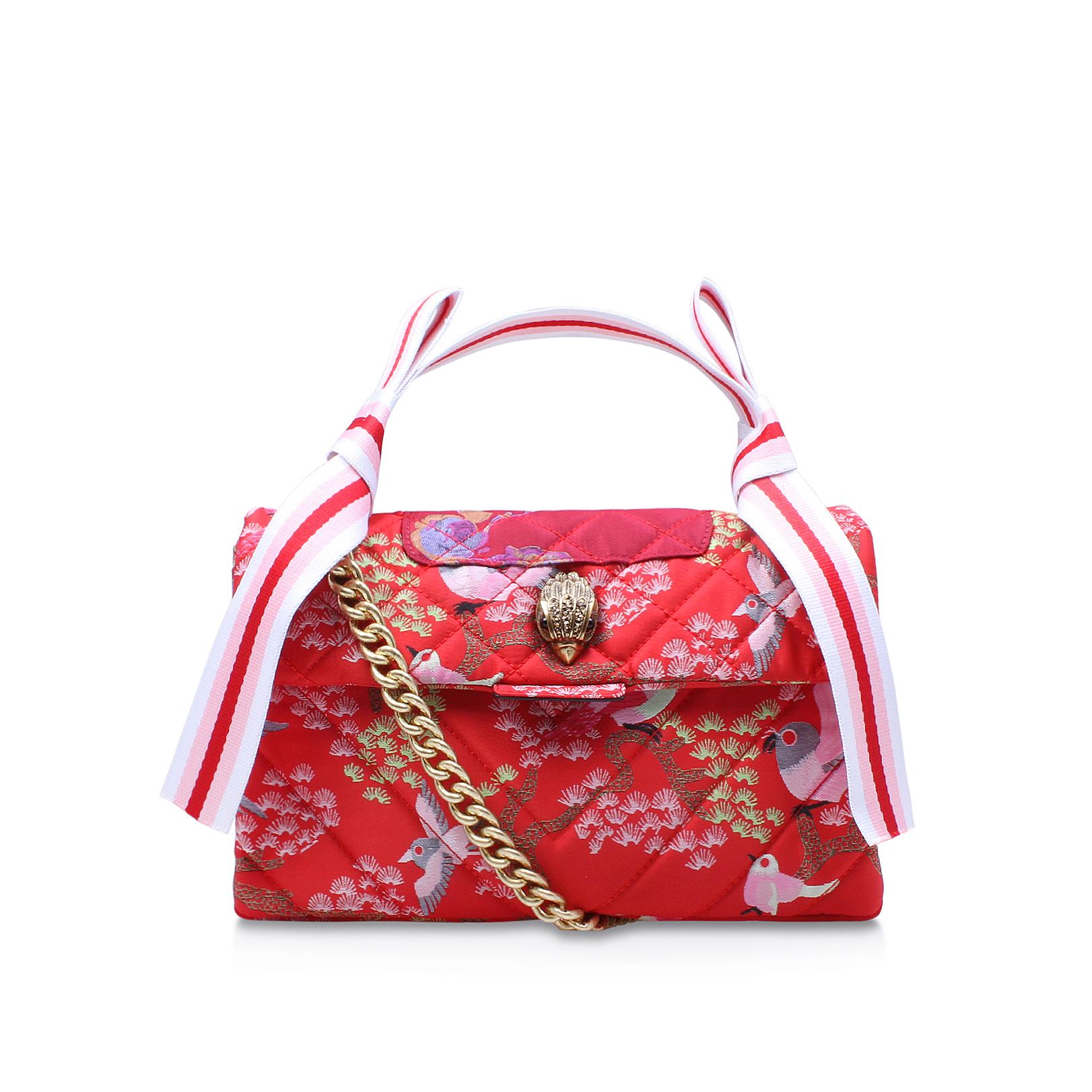 Kurt Geiger Fabric Kensington Bag in Red Lyst