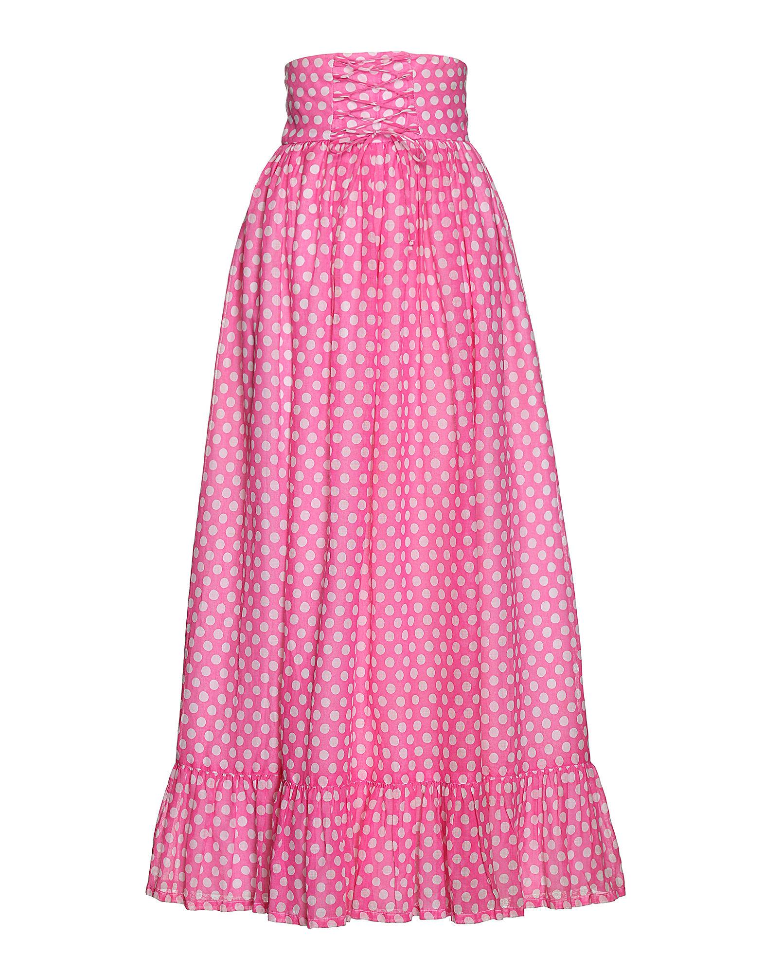 La Double J Pink Cotton Polka-dotted Skirt - Lyst