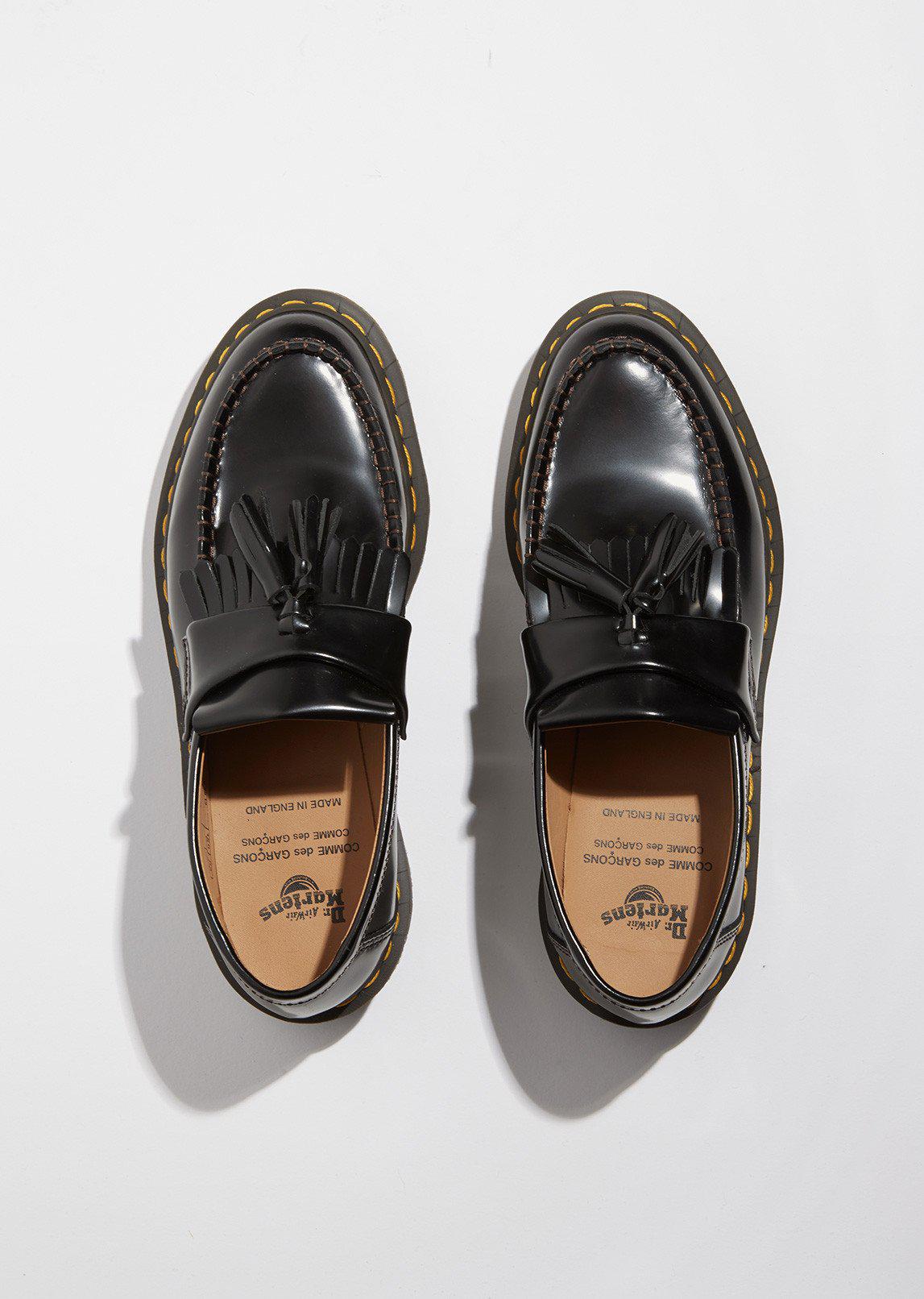 Lyst Comme des Garçons X Dr. Martens Tassel Loafer in Black Lyst Comme des Garçons X Dr. Martens Tassel Loafer in Black