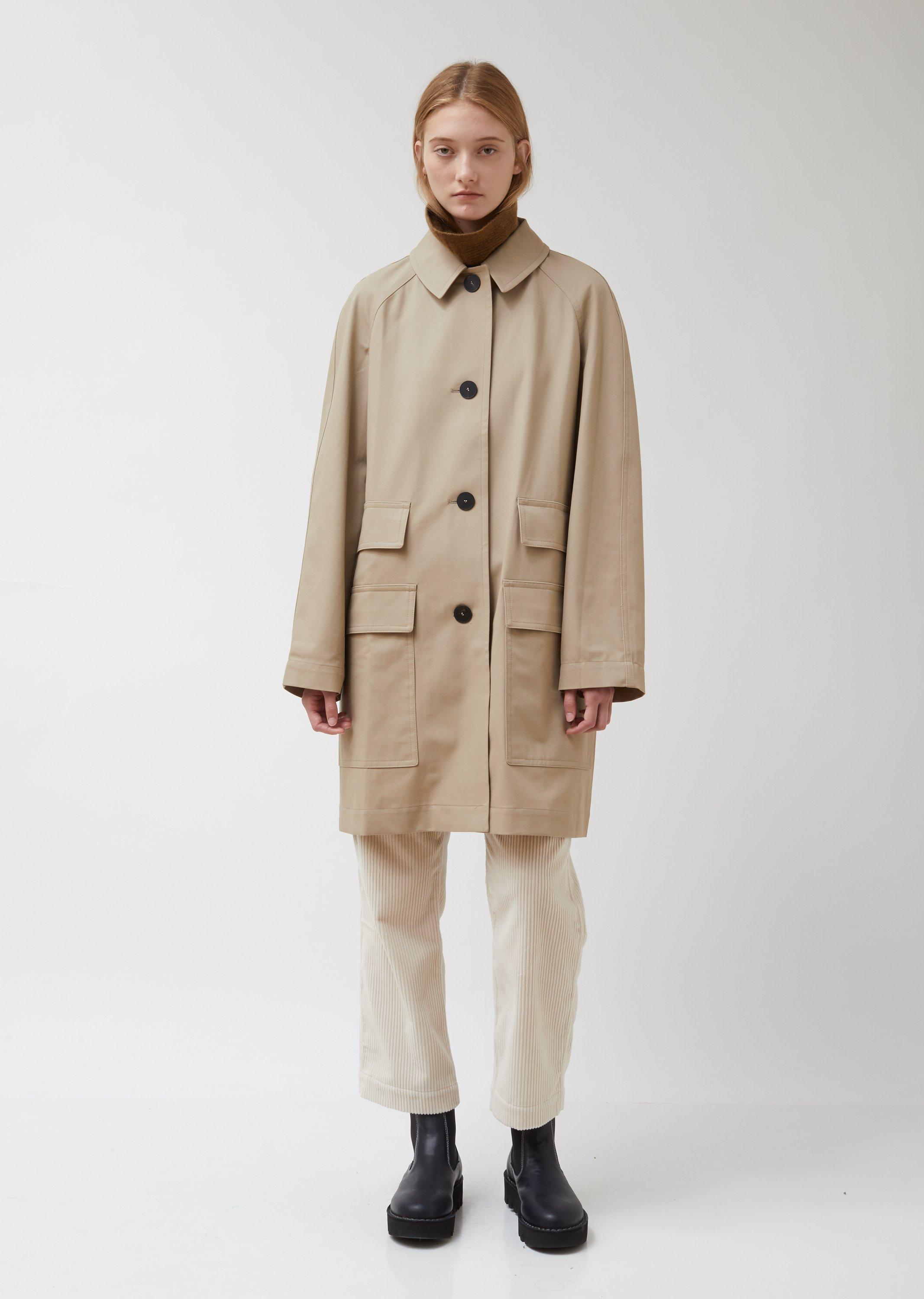 Sofie D'Hoore Cotton Carta Classic Coat in Natural - Lyst