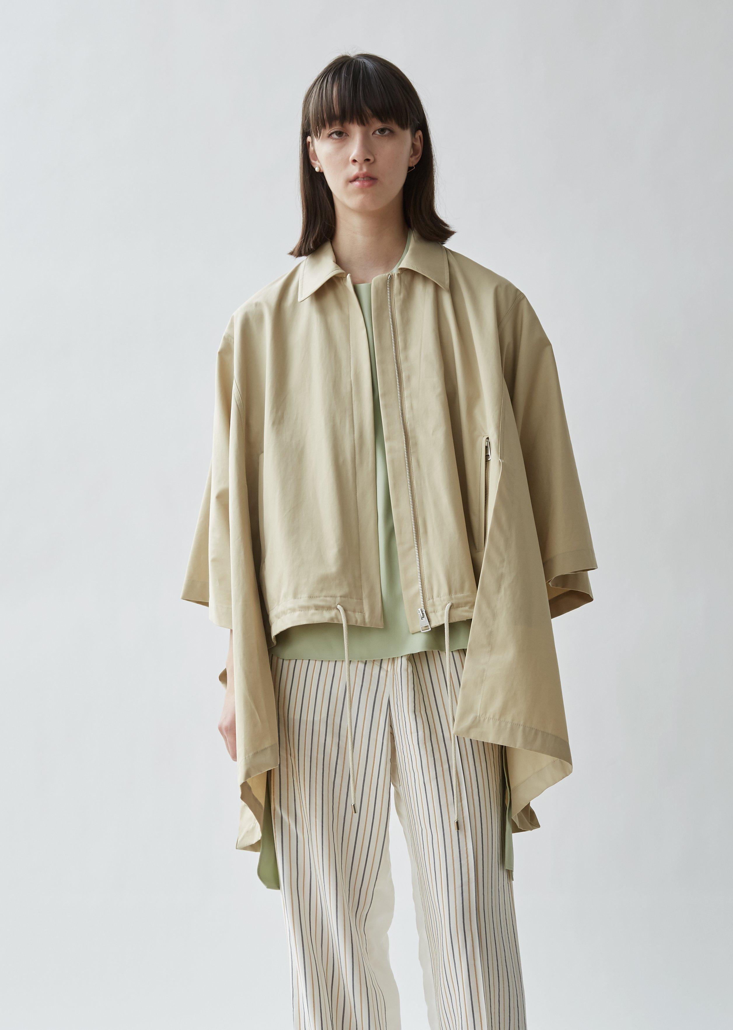 JW Anderson Cape Trench Cotton Jacket in Natural - Lyst
