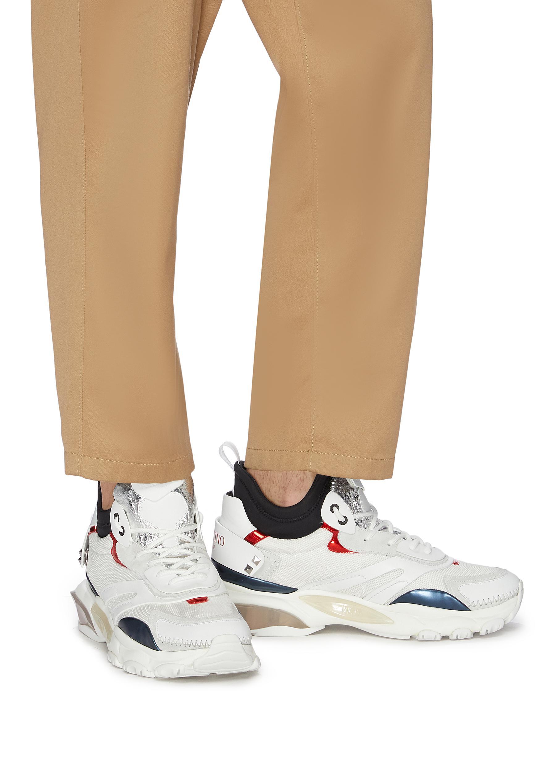 mens valentino bounce sock sneakers