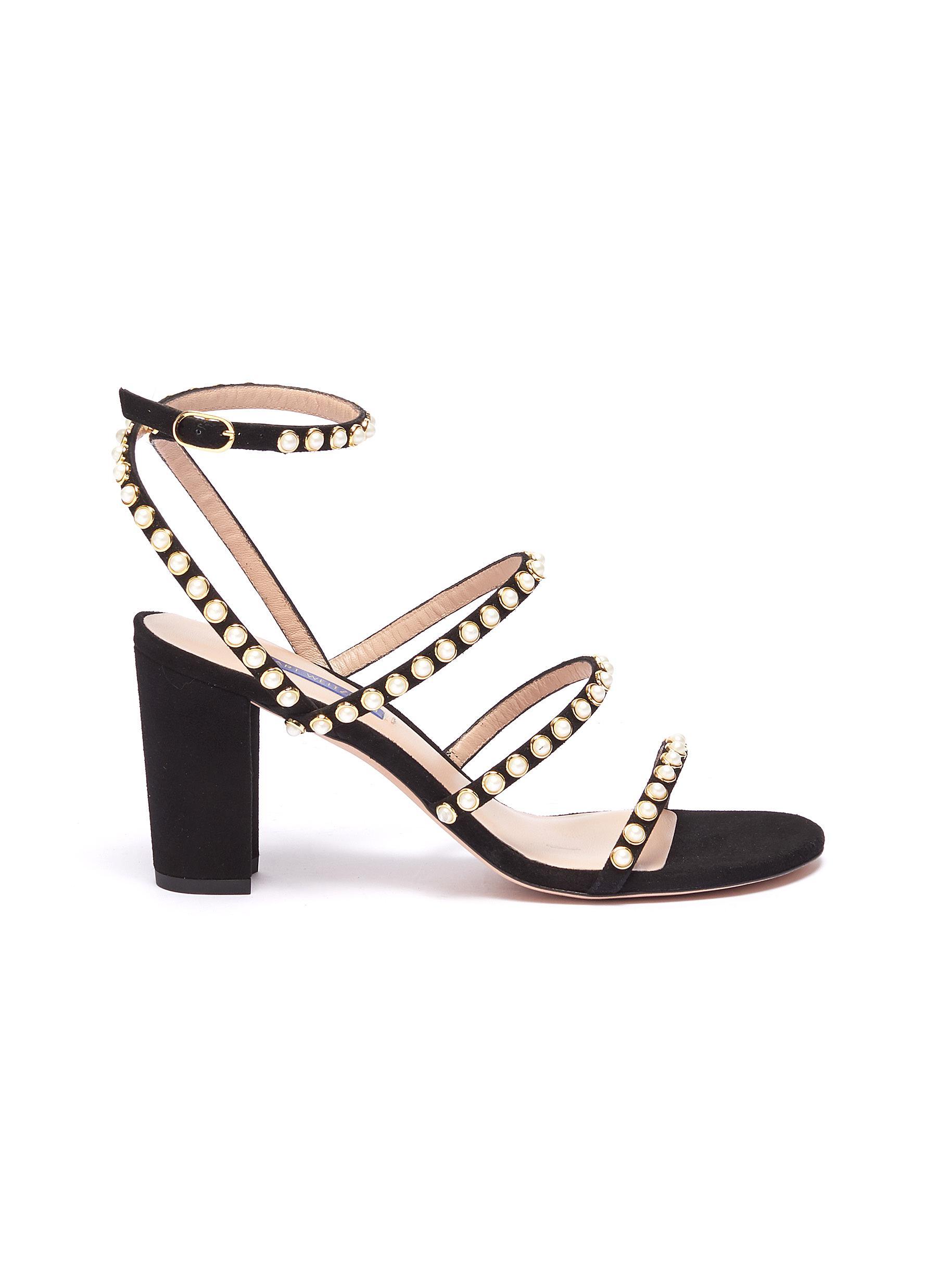 stuart weitzman studded heels