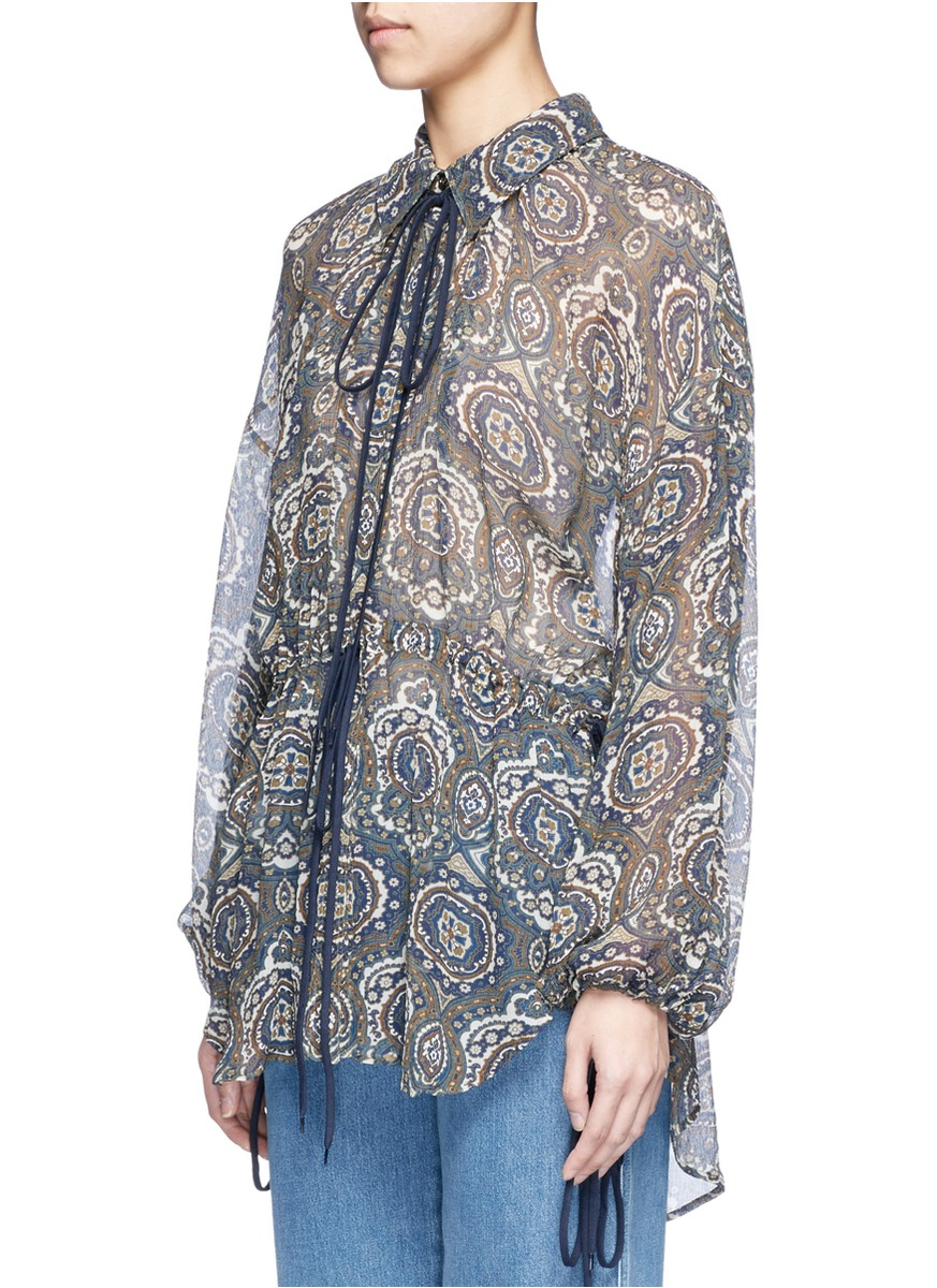 mos mosh perla tile blouse