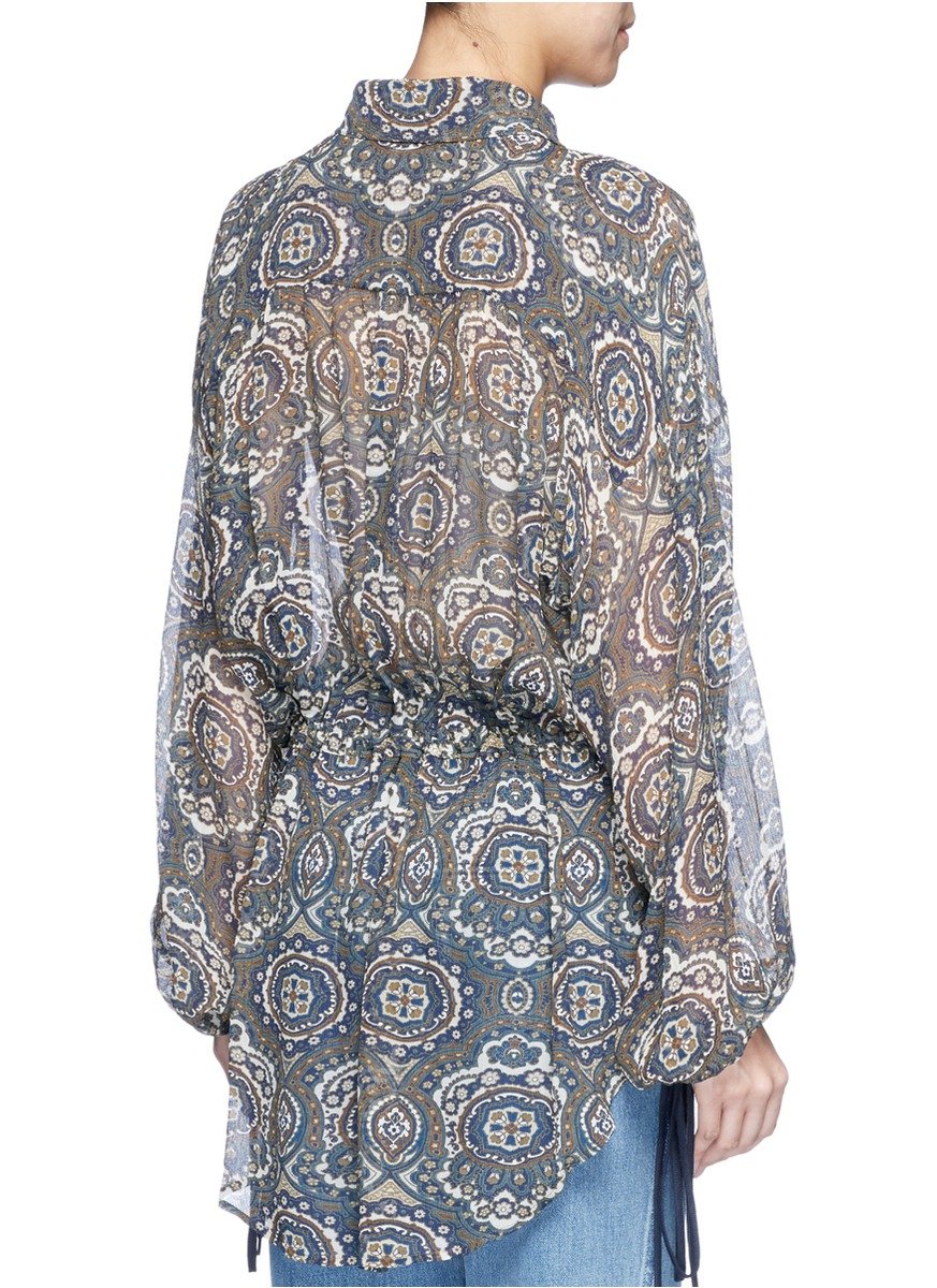 mos mosh perla tile blouse