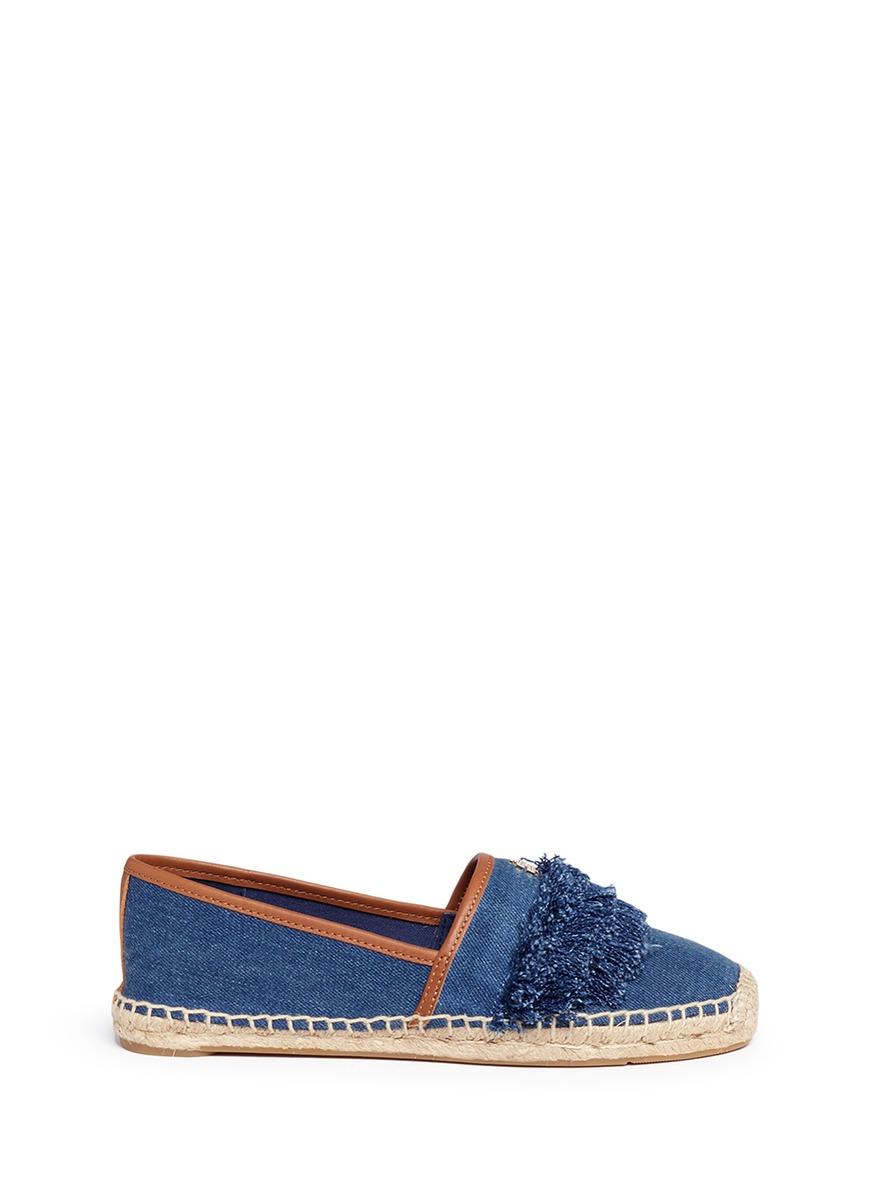 tory burch denim flats