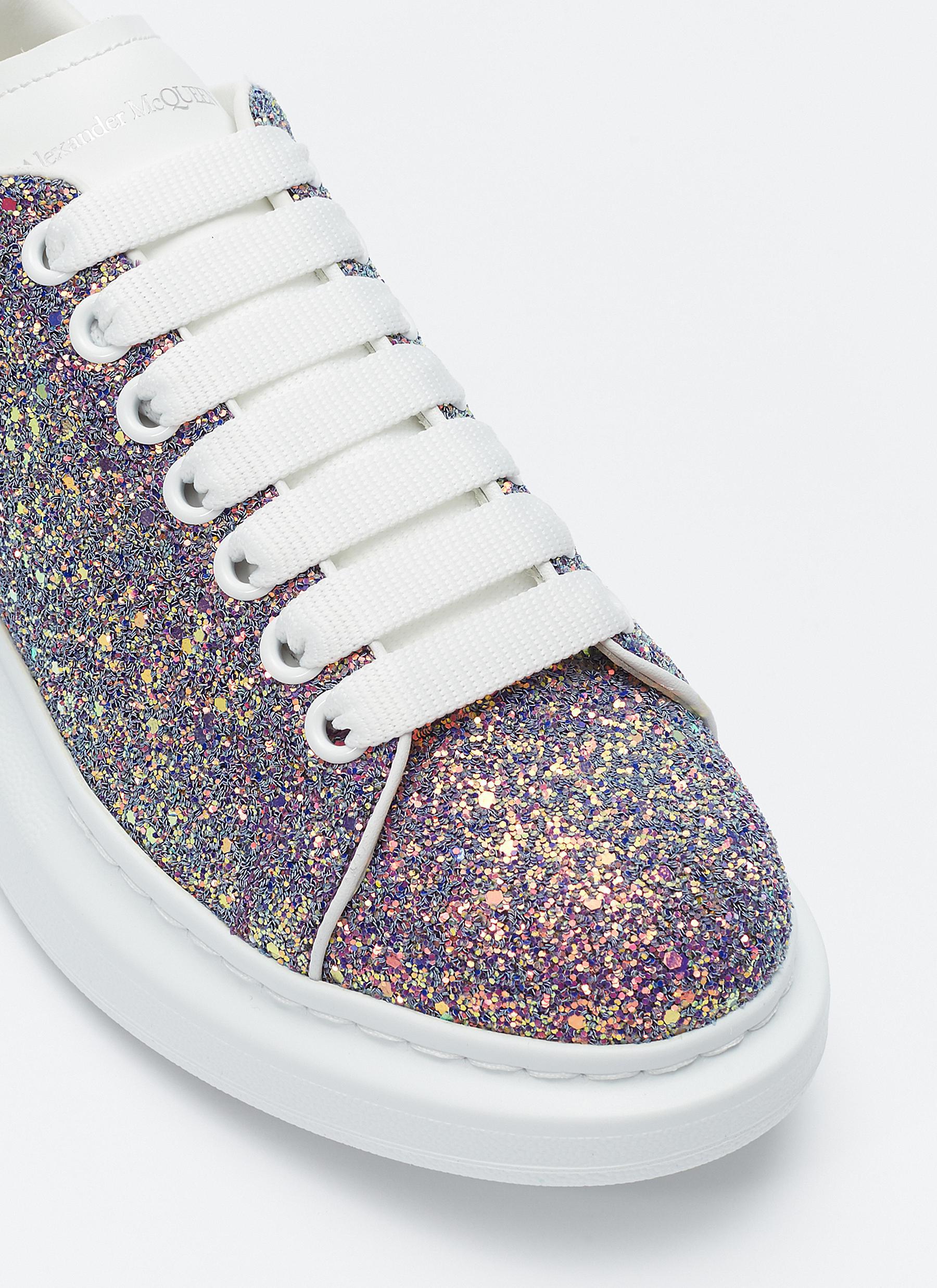 Lyst Alexander McQueen 'larry' Chunky Outsole Leather Collar Glitter