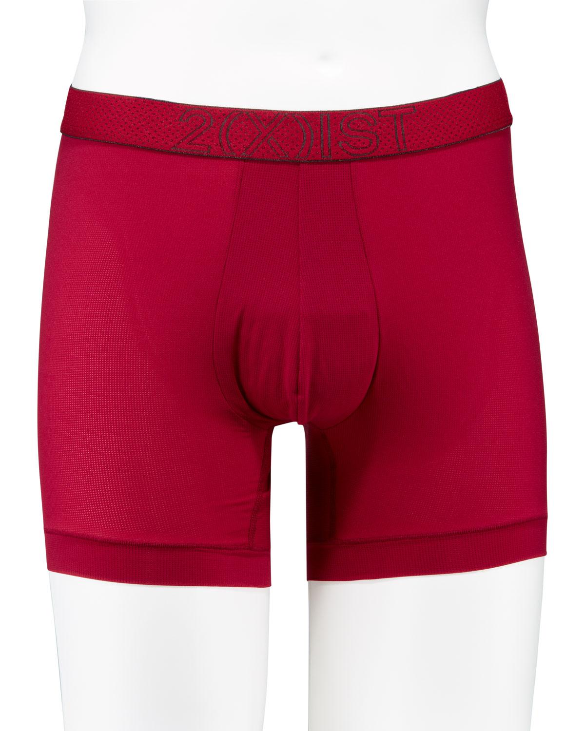 2xist Men's Speed Dri Mesh Noshow Boxer Briefs in Red for Men Lyst