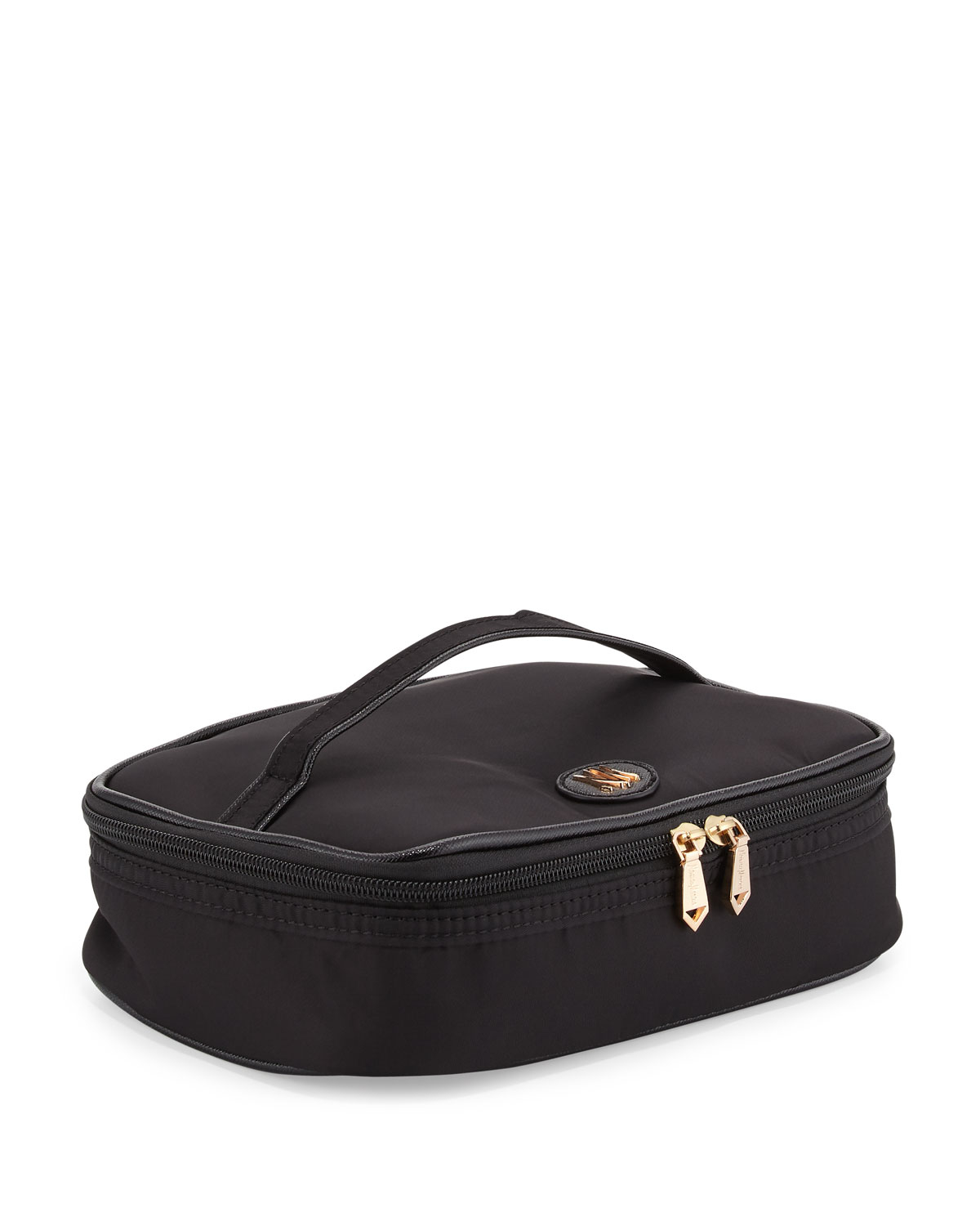 Lyst - Neiman Marcus Zip-around Nylon Makeup Train Travel Bag in Black for Men