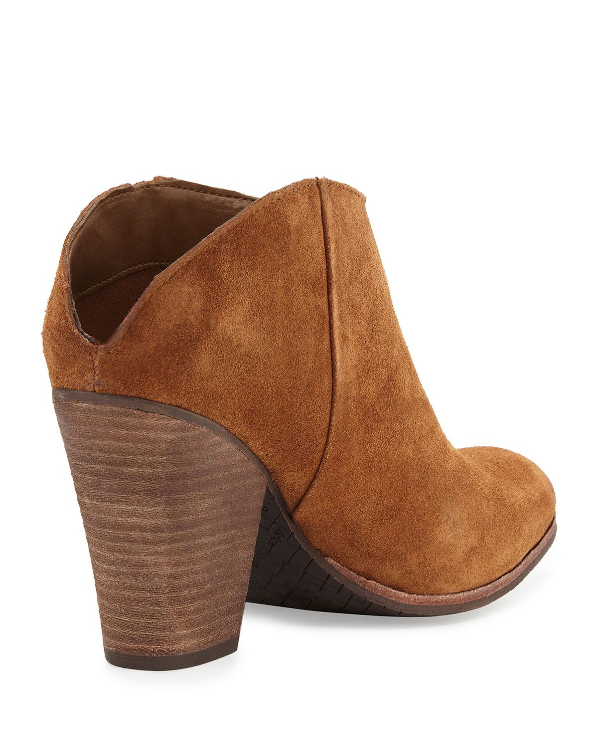Dolce Vita Haken Suede Mule Bootie in Brown - Lyst