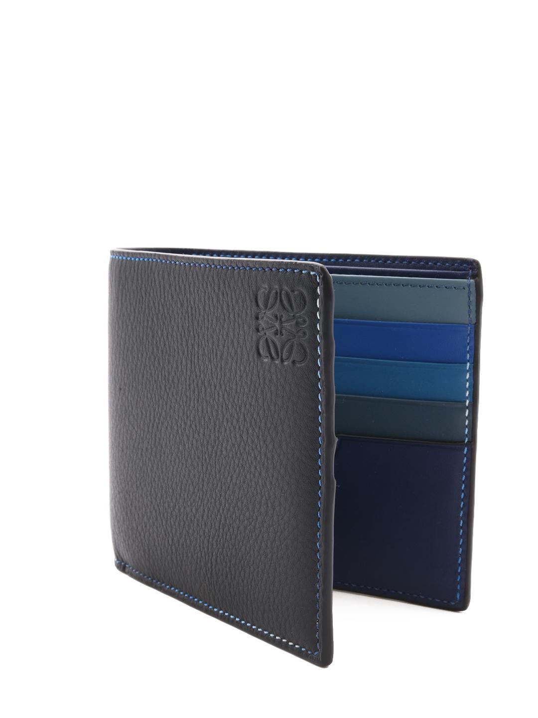 Loewe Bifold Wallet Blue for Men - Lyst