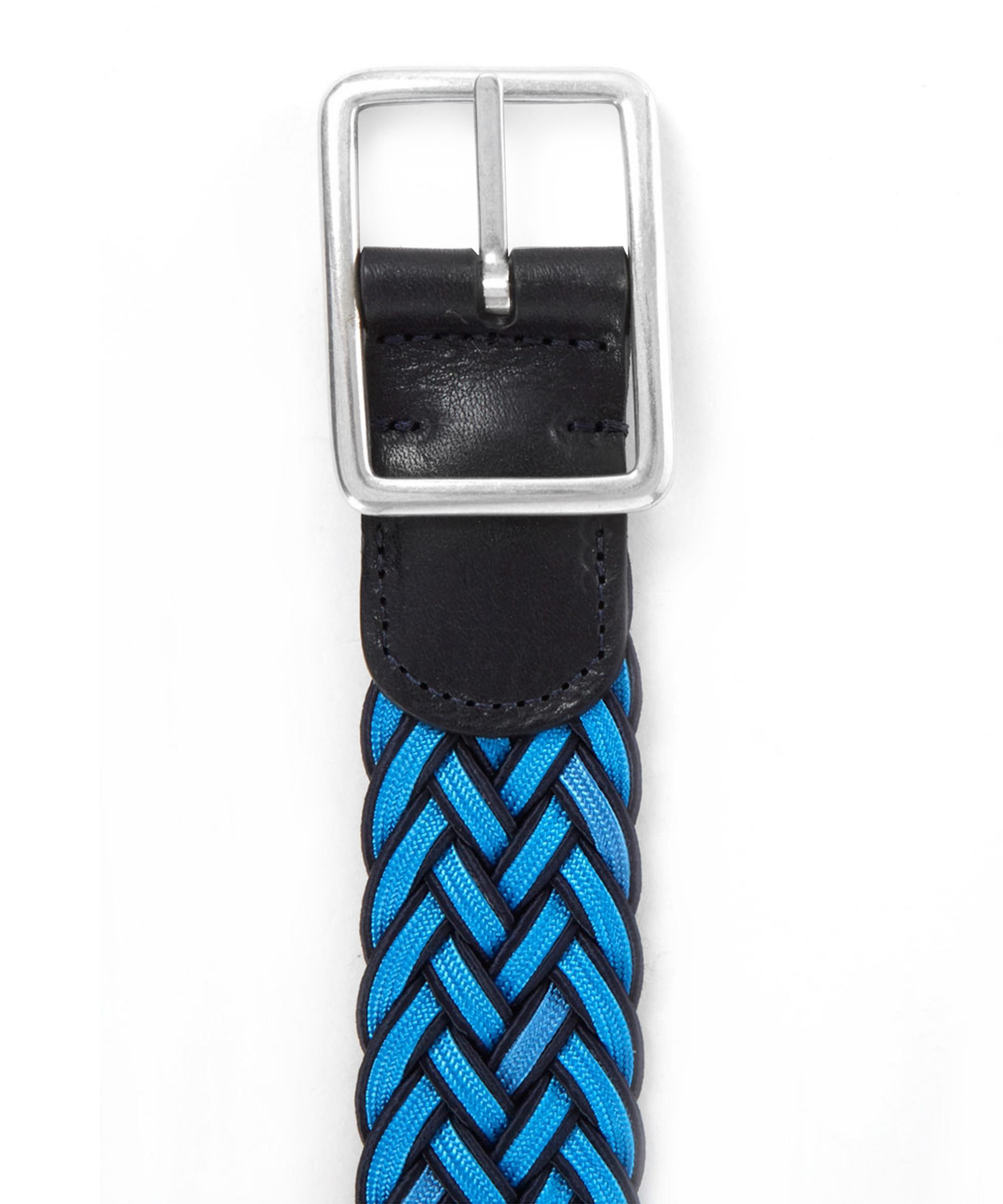 Lyst Andersons Reversible Woven Belt in Blue for Men