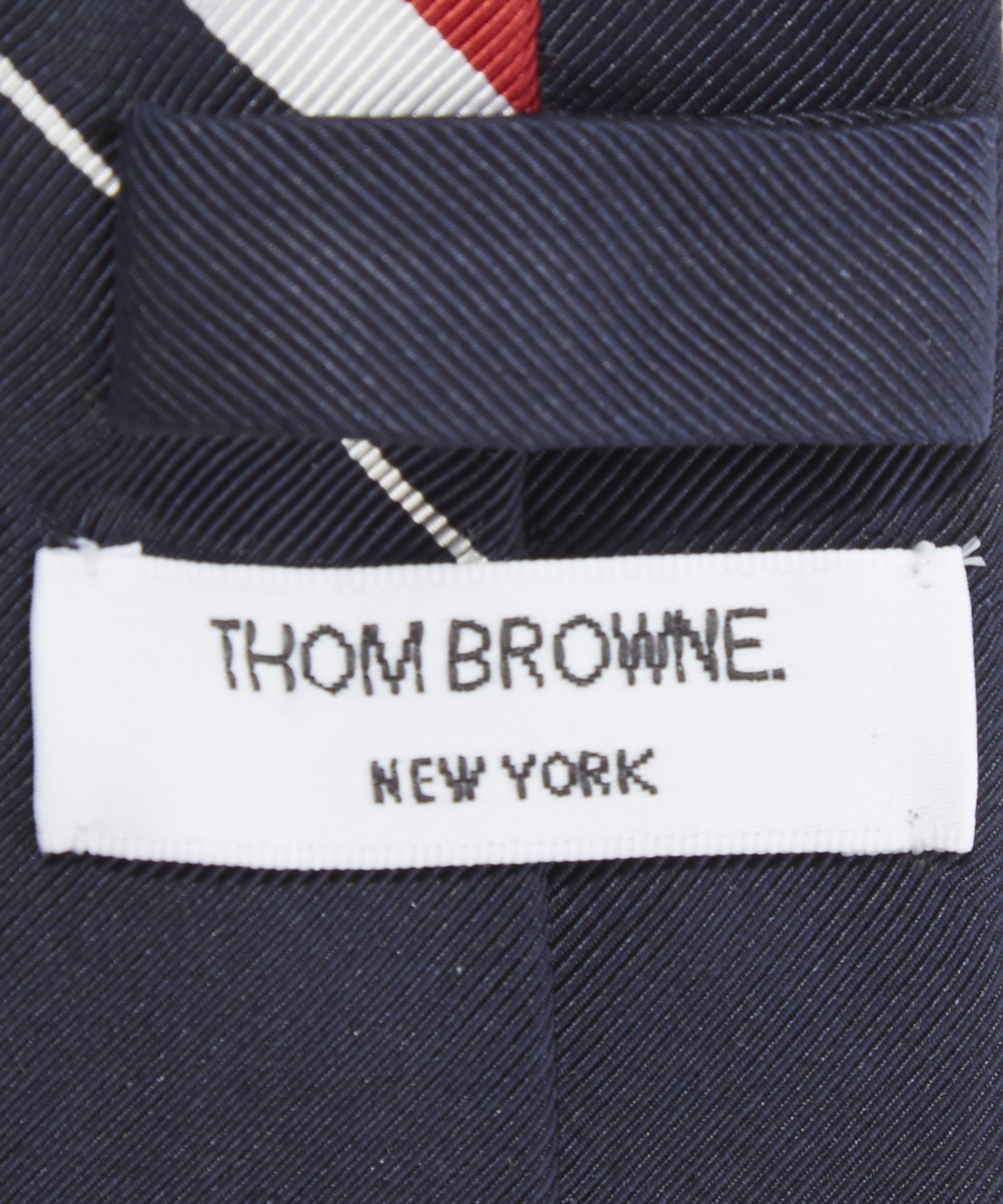 Lyst - Thom Browne Classic Engineered Stripe Tie in Blue for Men