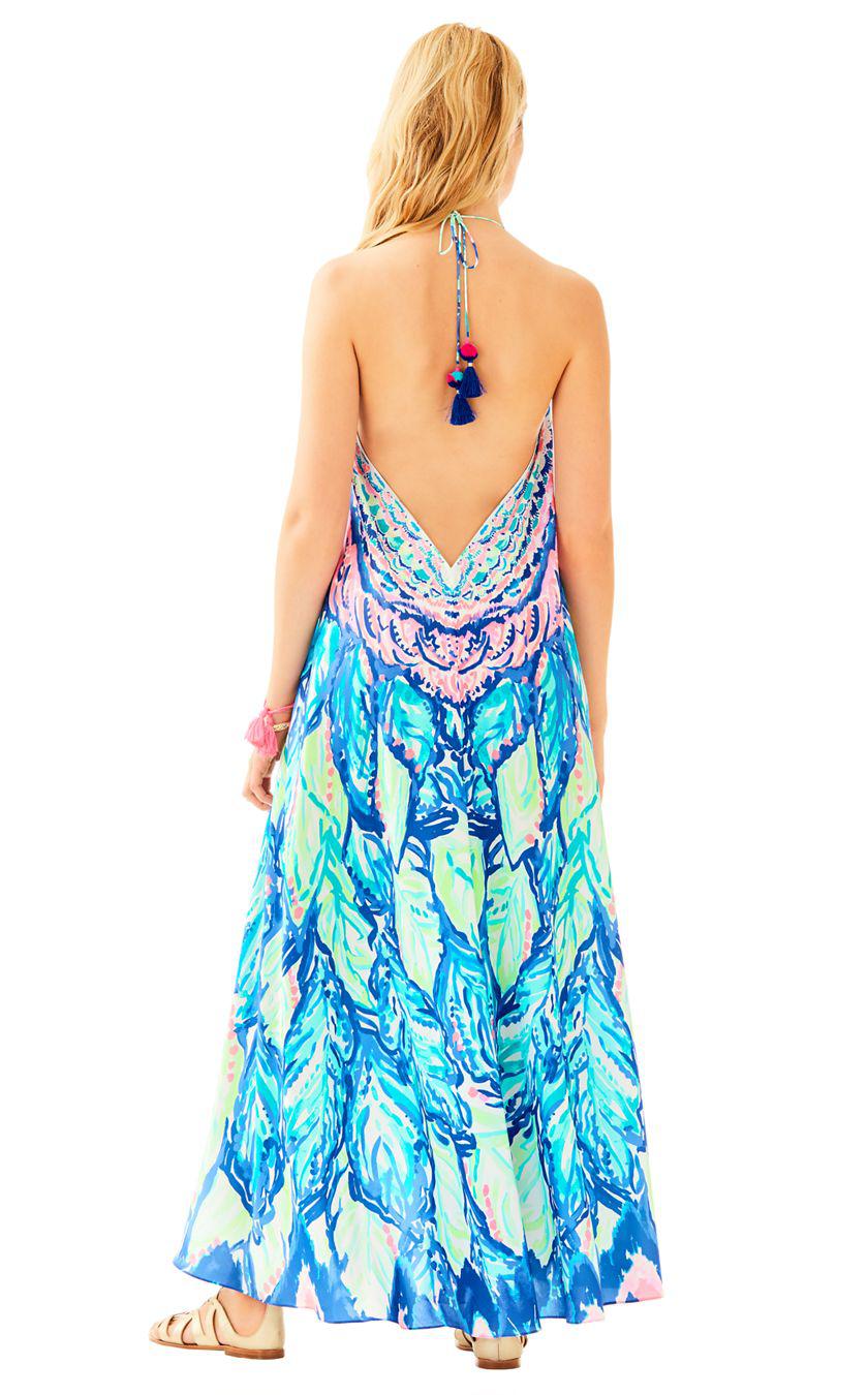 lilly pulitzer blue maxi