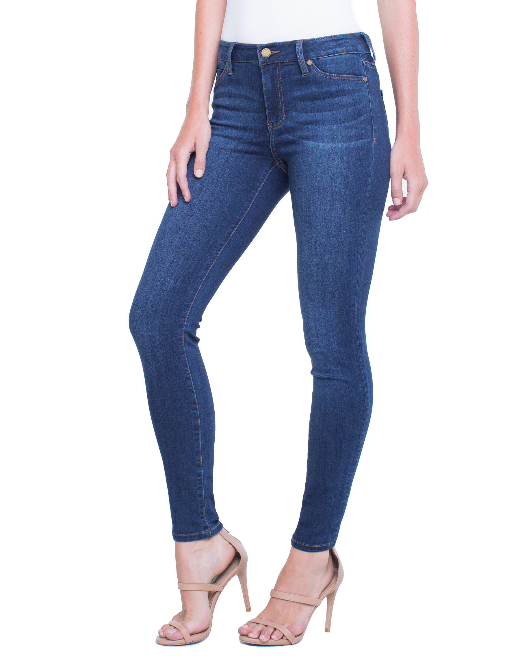 Lyst - Liverpool Jeans Company Petite Abby Skinny Silky Soft in Blue