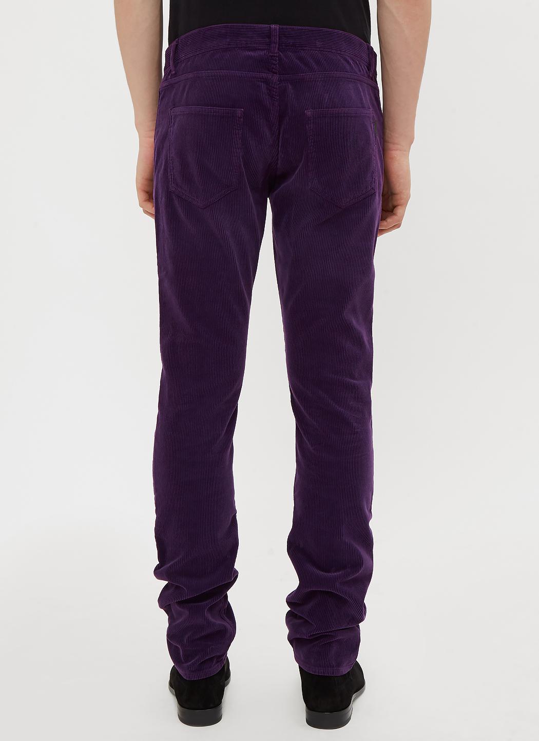 dark purple corduroy pants