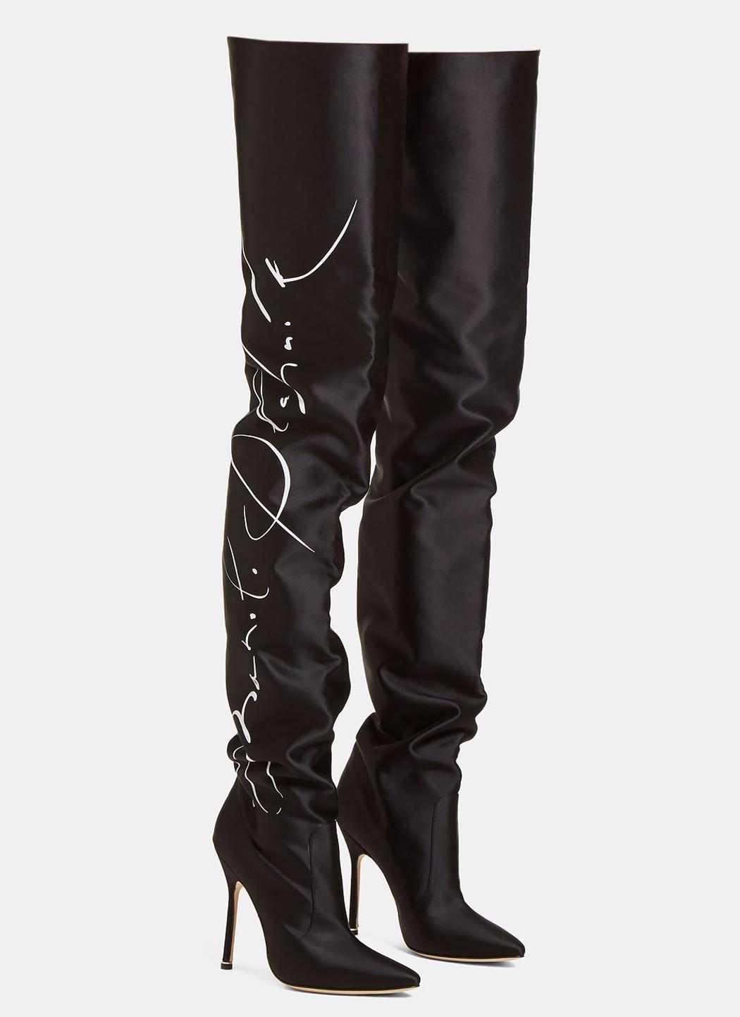 vetements thigh high boots