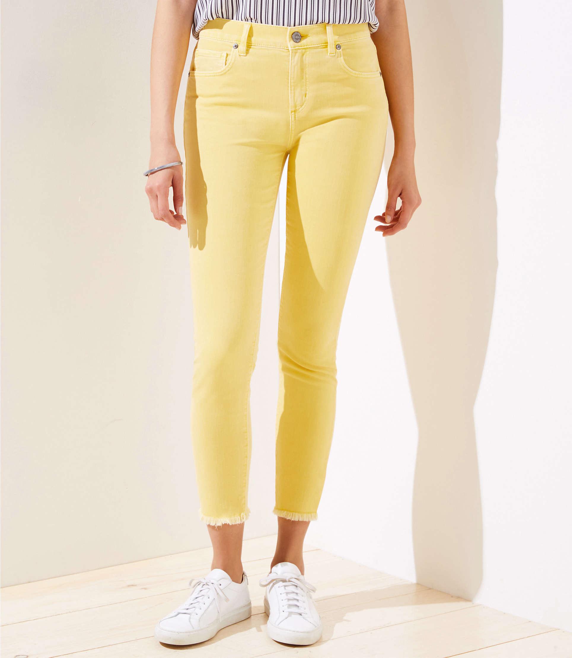 loft yellow pants