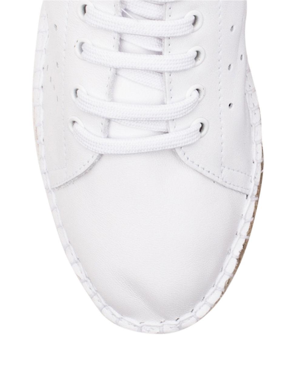 white platform espadrille sneakers