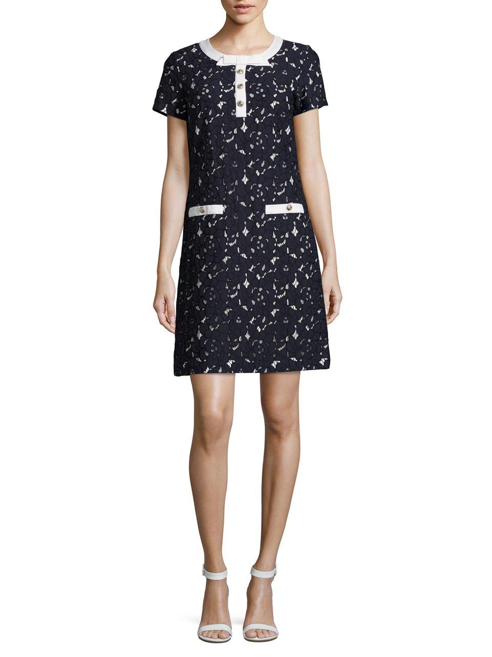 Contrast-Trim Bow-Accent Teddy Black & Blue
