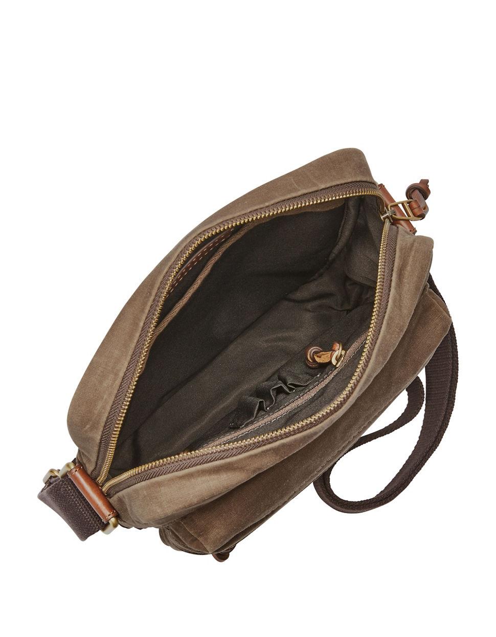 lyst fossil defender ns city bag in brown for lyst fossil defender ns city bag in brown for