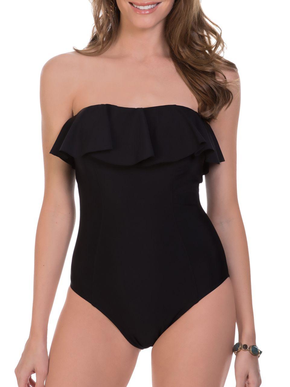 lyst magicsuitr sydney bandeau one piece swimsuit in black lyst magicsuitr sydney bandeau one piece swimsuit in black
