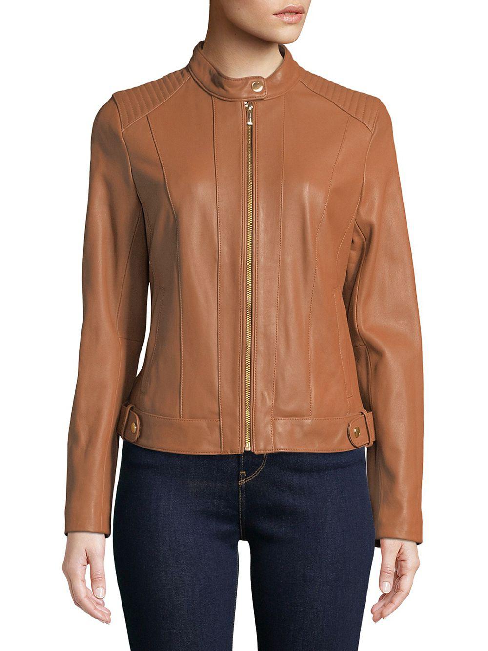 Lyst Cole Haan Quilted Italian Leather Jacket Gallery