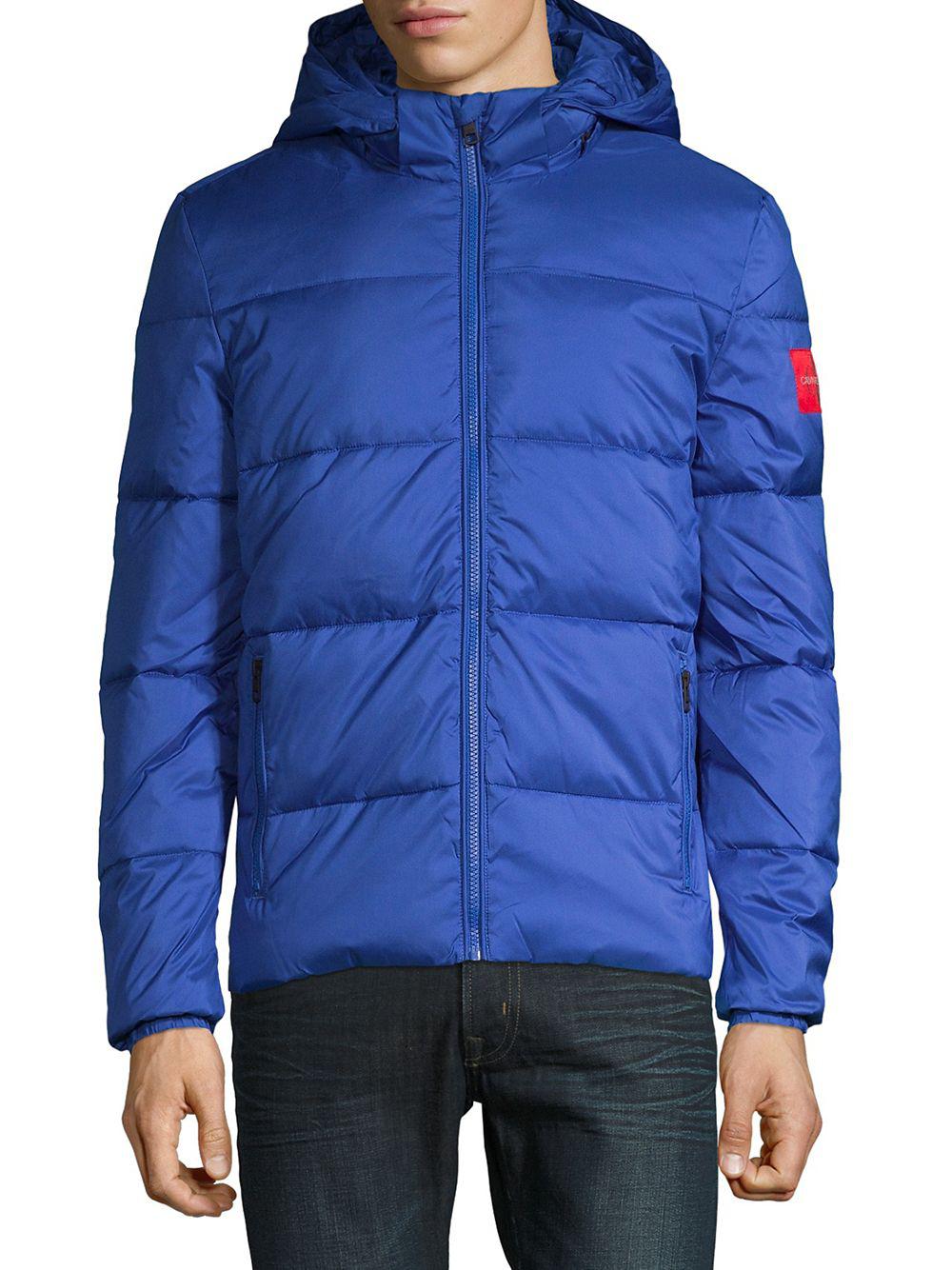 Lyst - Calvin Klein Packable Quilted Puffer Jacket in Blue for Men