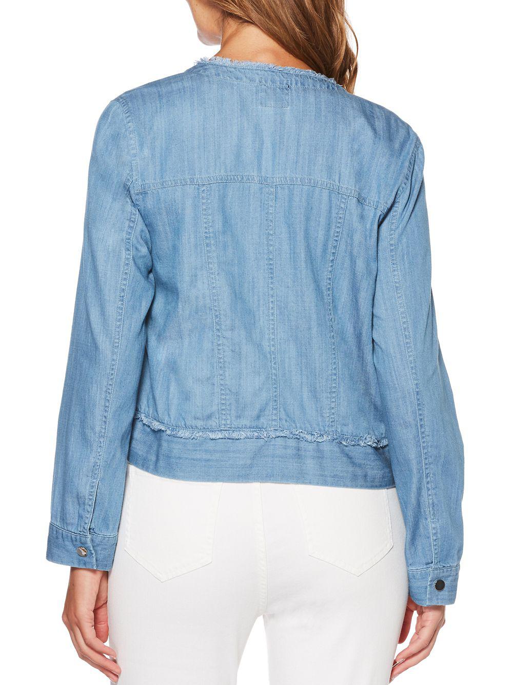 Rafaella Petite Classic Denim Jacket in Blue - Lyst